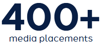 400 media placements